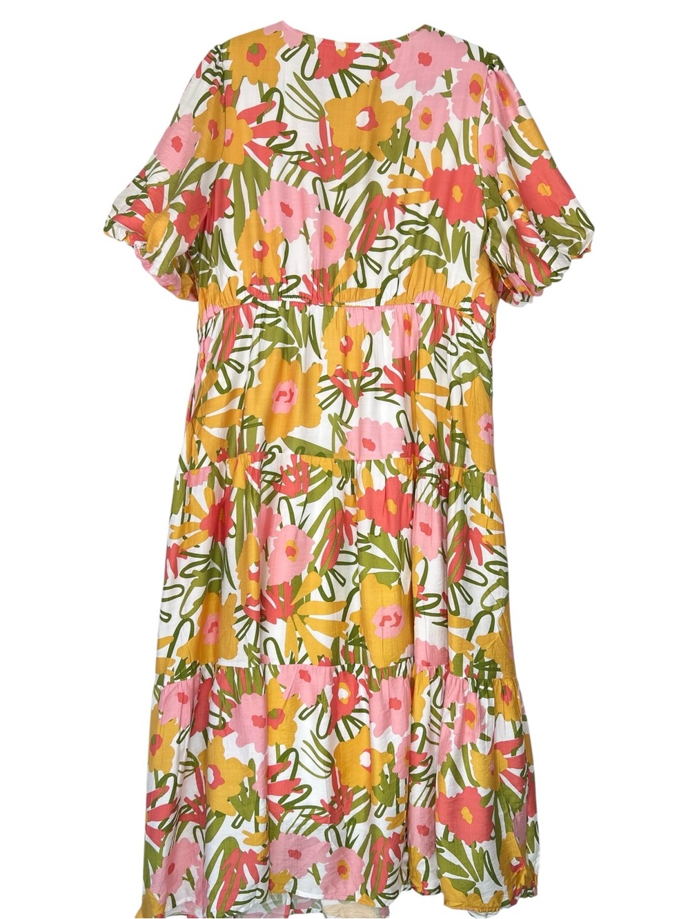 PRETTYGARDEN Summer Floral Maxi Dress Sz XXL Resort Wear Boho Colorful NWT - Picture 5 of 16